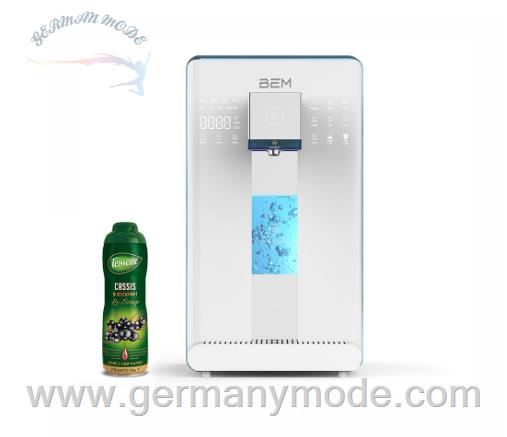 دستگاه تصفیه اب با قابلیت سرد گرم و هیدوژنه بی ای ام BEM IDA Wasserfilter Hydrogen mit Festwasseranschluss + Teisseire Sirup inklusive