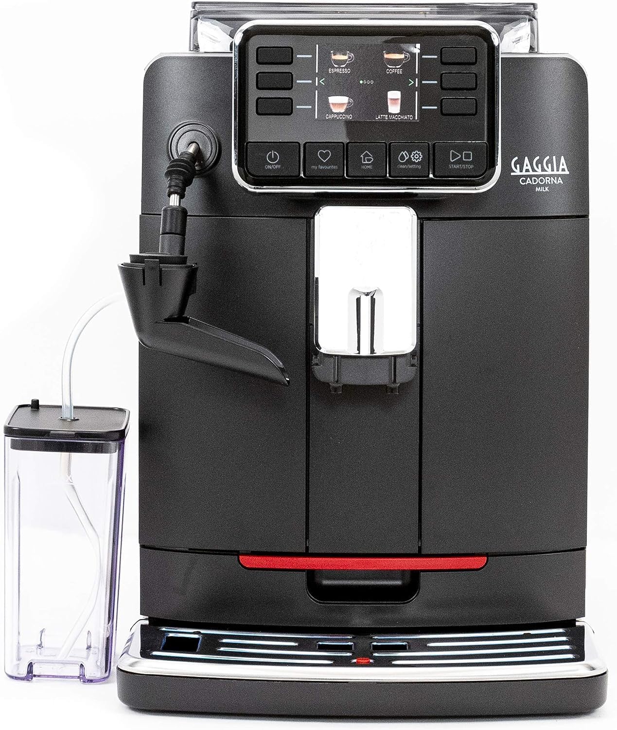 اسپرسو ساز تمام اتوماتیک گاگیا ایتالیا Gaggia RI8749/01 Naviglio Milk - قهوه ساز تمام اتوماتیک، برای اسپرسو و کاپوچینو، دانه های قهوه، 15 بار، 1850 وات، مشکی، با کاپوچینوی ساخت ایتالیا