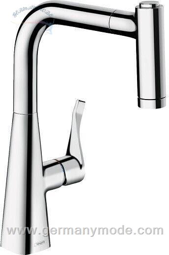 شیر مخلوط ظرفشویی شلنگ دار هانس گروهه آلمان Hansgrohe M71 M7116 H220 Chrom 73800000