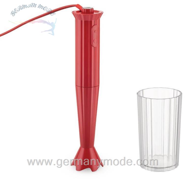 گوشت کوب برقی السی ایتالیا Alessi Plissé Stabmixer rot- Leistung 500 Watt