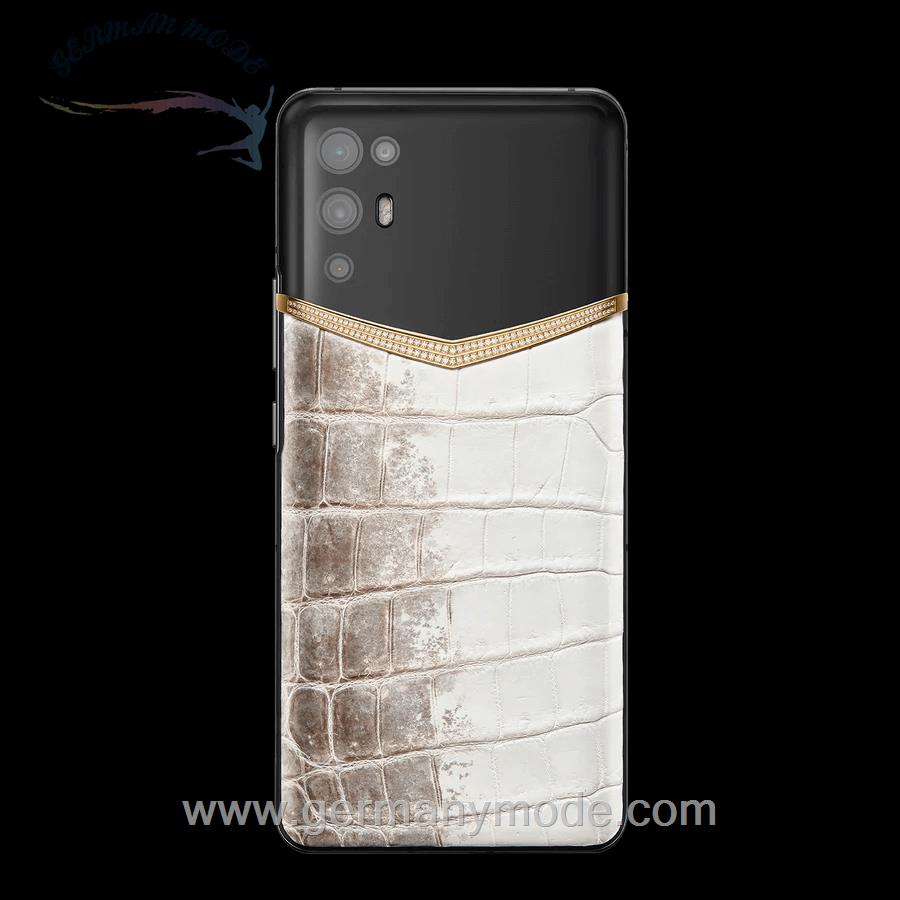 گوشی موبایل آی ورتو انگستان IVERTU 18K Gold With Diamonds Himalaya Alligator Leather