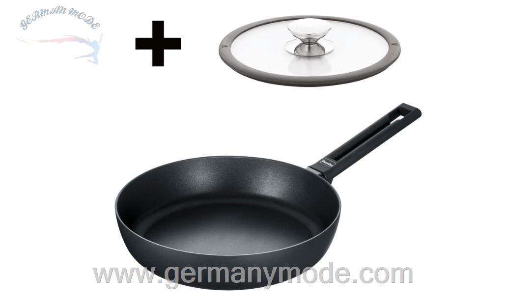 تابه 24 سانتی برندس آلمان Berndes Alu Induction Schmorpfanne mit Glasdeckel 24 cm