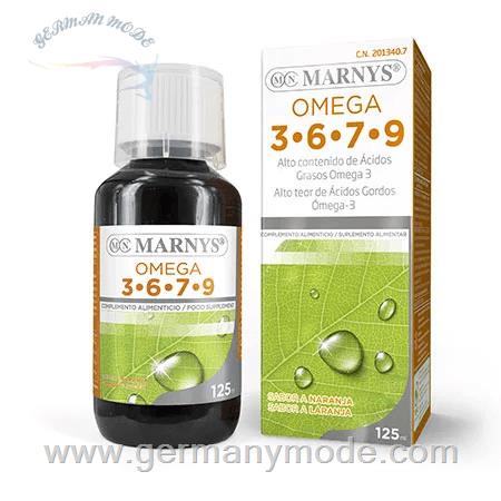 شربت مکمل غذایی امگا 3 6 7 9 گیاهی مارنیس اسپانیا MARNYS Omega 3, 6, 7, 9 125ml MN454