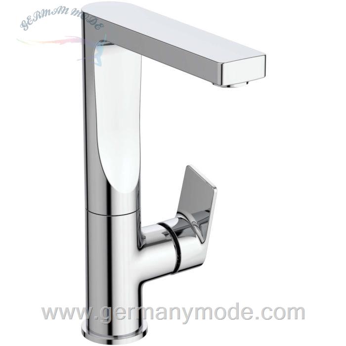 شیر مخلوط روشویی پایه بلند ایدیل استاندارد Ideal Standard Edge Einhebel Waschtischarmatur mit hohem Auslauf 140mm Ablaufgarnitur chrom A7110AA