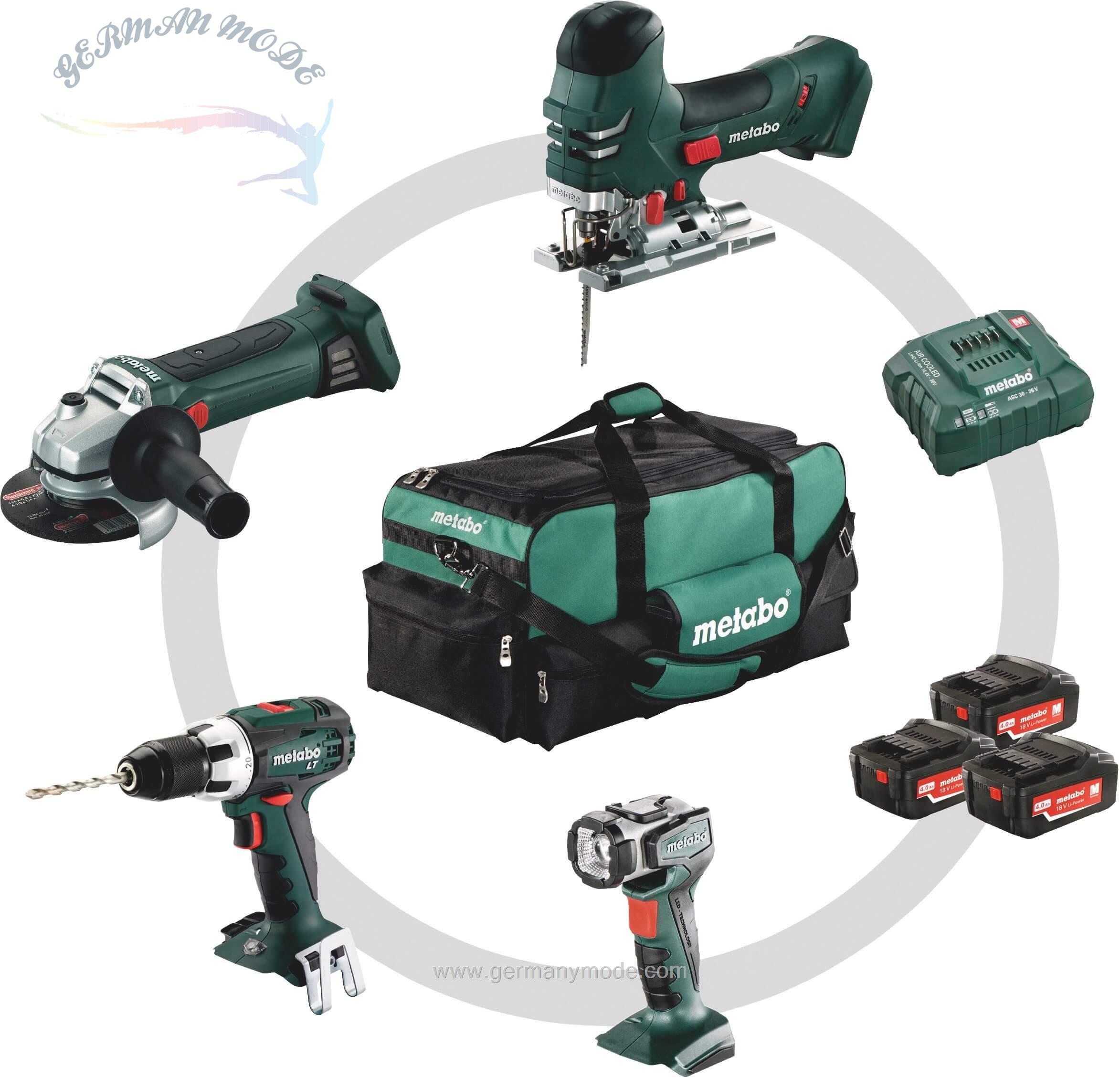 مجموعه ابزار 4 دستگاه متابو metabo Combo Set 4-2