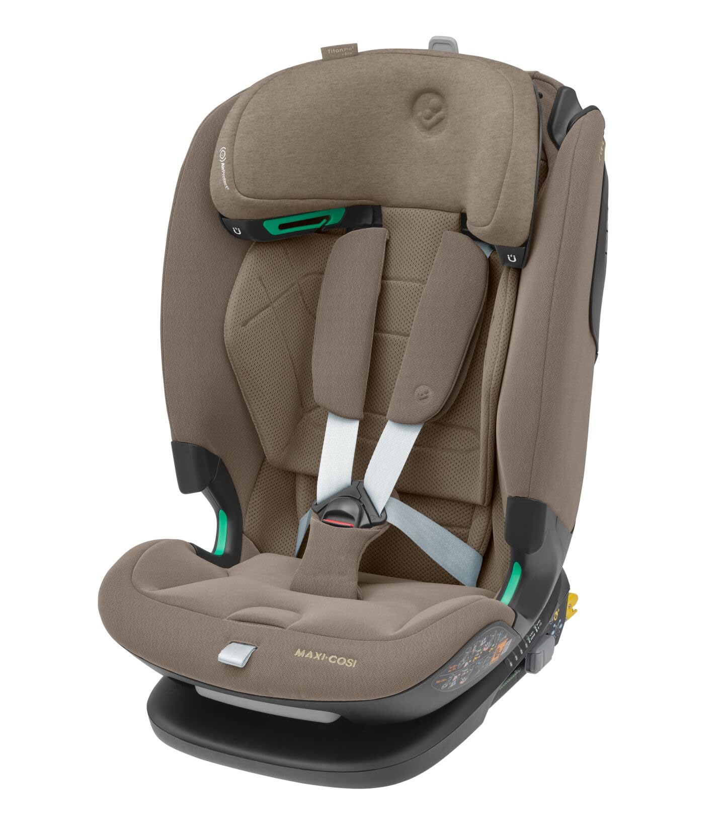 صندلی ماشین کودک مکسی کوزی آلمان Maxi-Cosi Titan Pro² i-Size، 76-150 سانتی متر، 15 ماه تا 12 سال، محافظ ضربه جانبی G-CELL، مهار آسان، ClimaFlow، بالشتک ایمنی AirProtect، 4 حالت درازکش، ترافل معتبر