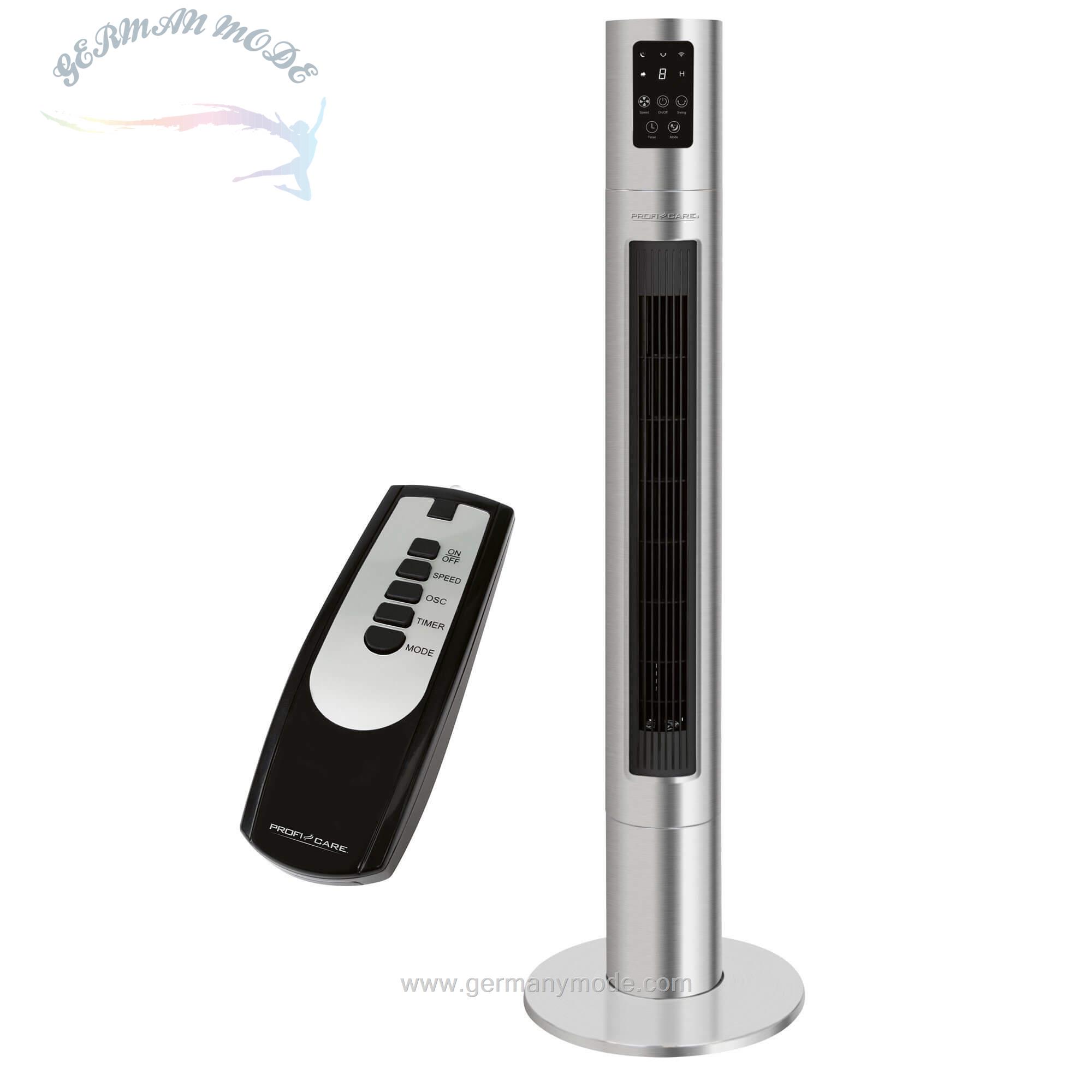 پنکه برقی ایستاده پروفی کر آلمان ProfiCare Tower-Ventilator PC-TVL 3090 inox-schwarz