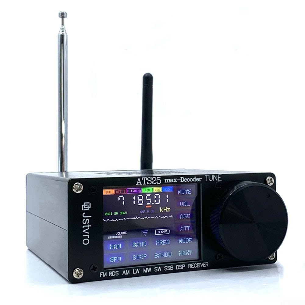 خرید از آمازون - گیرنده رادیویی تمام باند SPORTARC ATS-25Max رسیور رادیویی تمام باند ATS-25Max SI4732 رادیو کامل DSP FM LW MW SW گیرنده SSB 2.4 اینچی