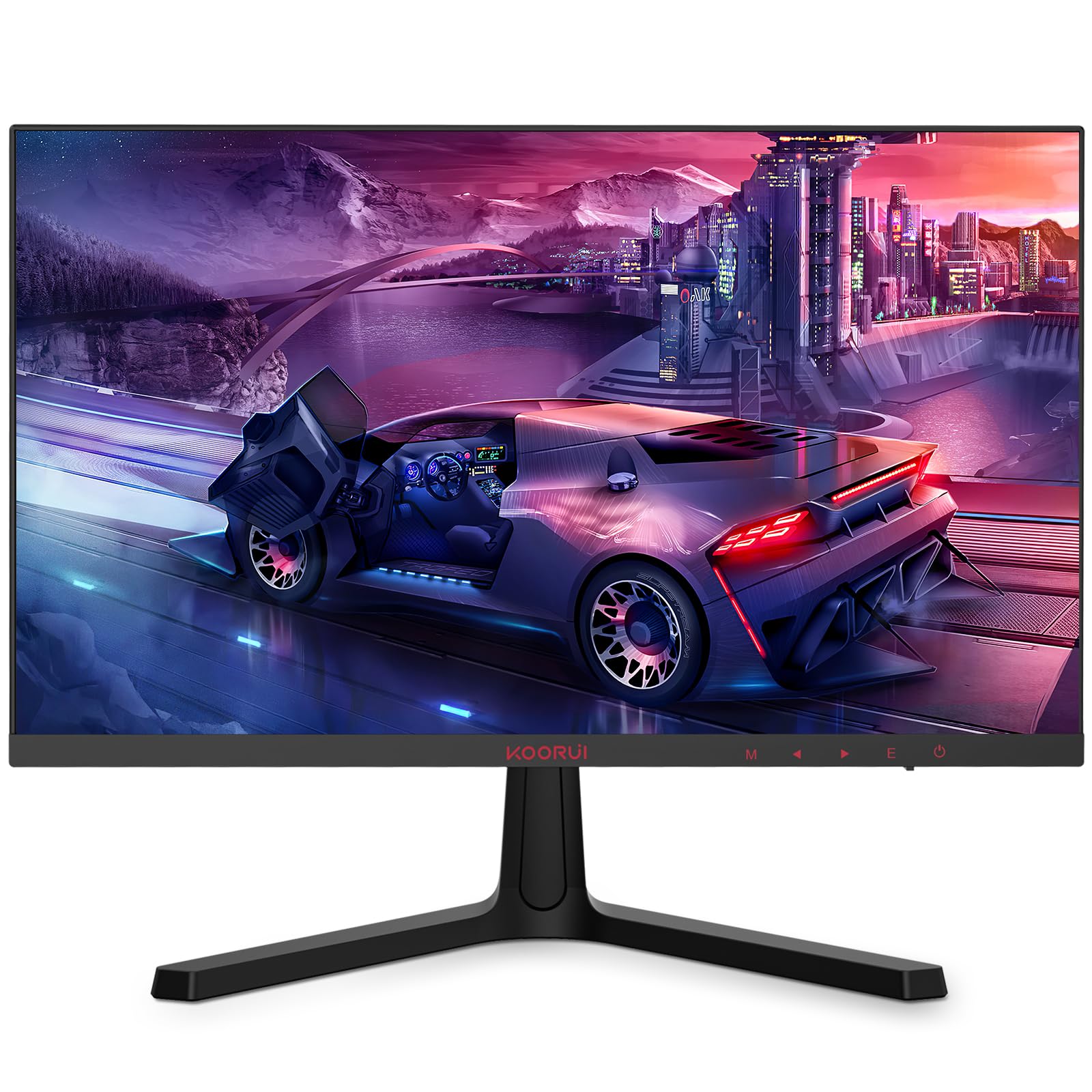 خرید از آمازون - KOORUI Gaming Monitor 24 Zoll - FHD PC Bildschirm VA 165Hz 1ms Monitor 144hz, AdaptiveSync Technology, DCI-P3 85%, 2 x HDMI, DP Neigbar, Schwarz 24E4 24E4
