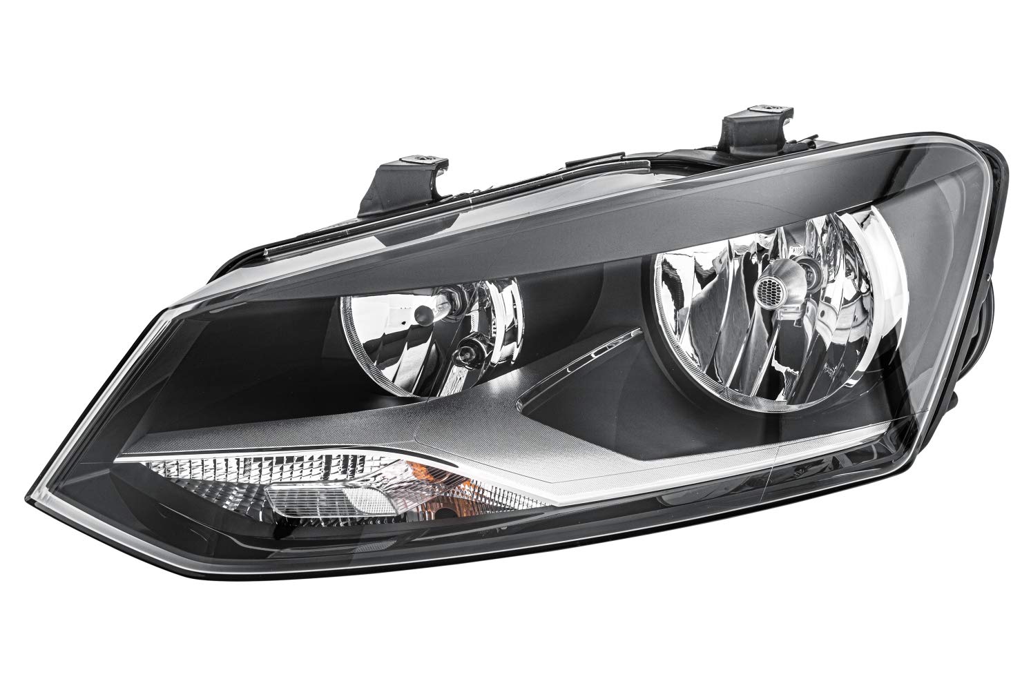 چراغ جلو خودرو HELLA 1EE 247 051-011 - برای VW Polo (6R1, 6C1) - ECE - برای ترافیک سمت راست - چپ، مشکی