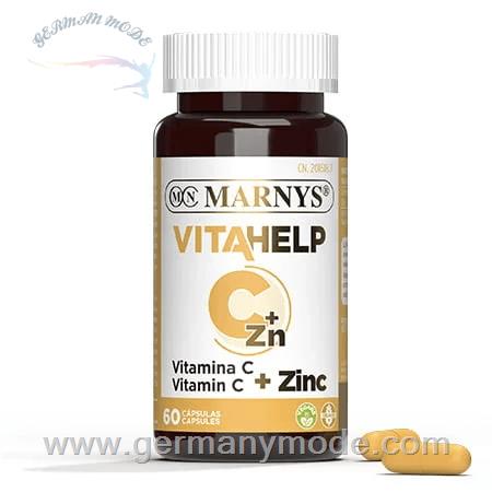 کپسول مکمل غذایی ویتامین C زینک تقویت سیستم ایمنی مارنیس اسپانیا MARNYS Vitamin C Zinc VITAHELP Line MN811A