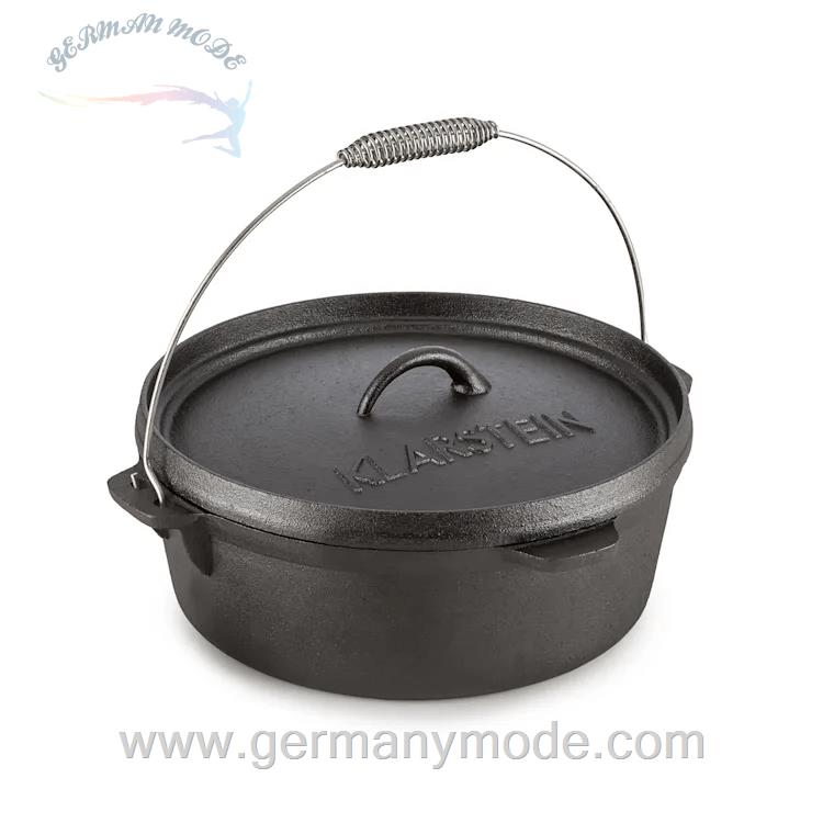 قابلمه باربیکیو اجاق هلندی 5.7 لیتری کلارشتاین آلمان Klarstein Hotrod 60 Dutch Oven Schwarz