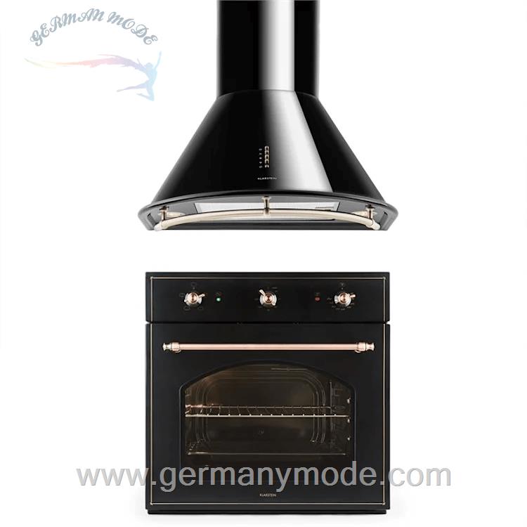 فر توکار 55 لیتری و هود آشپزخانه کلارشتاین آلمان Klarstein Vilhelmine Backofen Lumio Primo Dunstabzugshaube