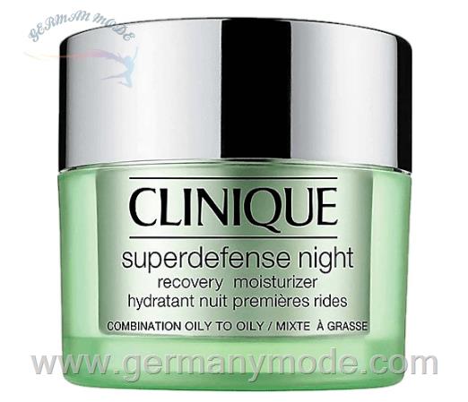کرم شب جوانساز مخصوص پوست مختلط تا چرب کلینیک آمریکا Clinique Superdefense Night Recovery Moisturizer Mischhaut bis ölige Haut 50ml