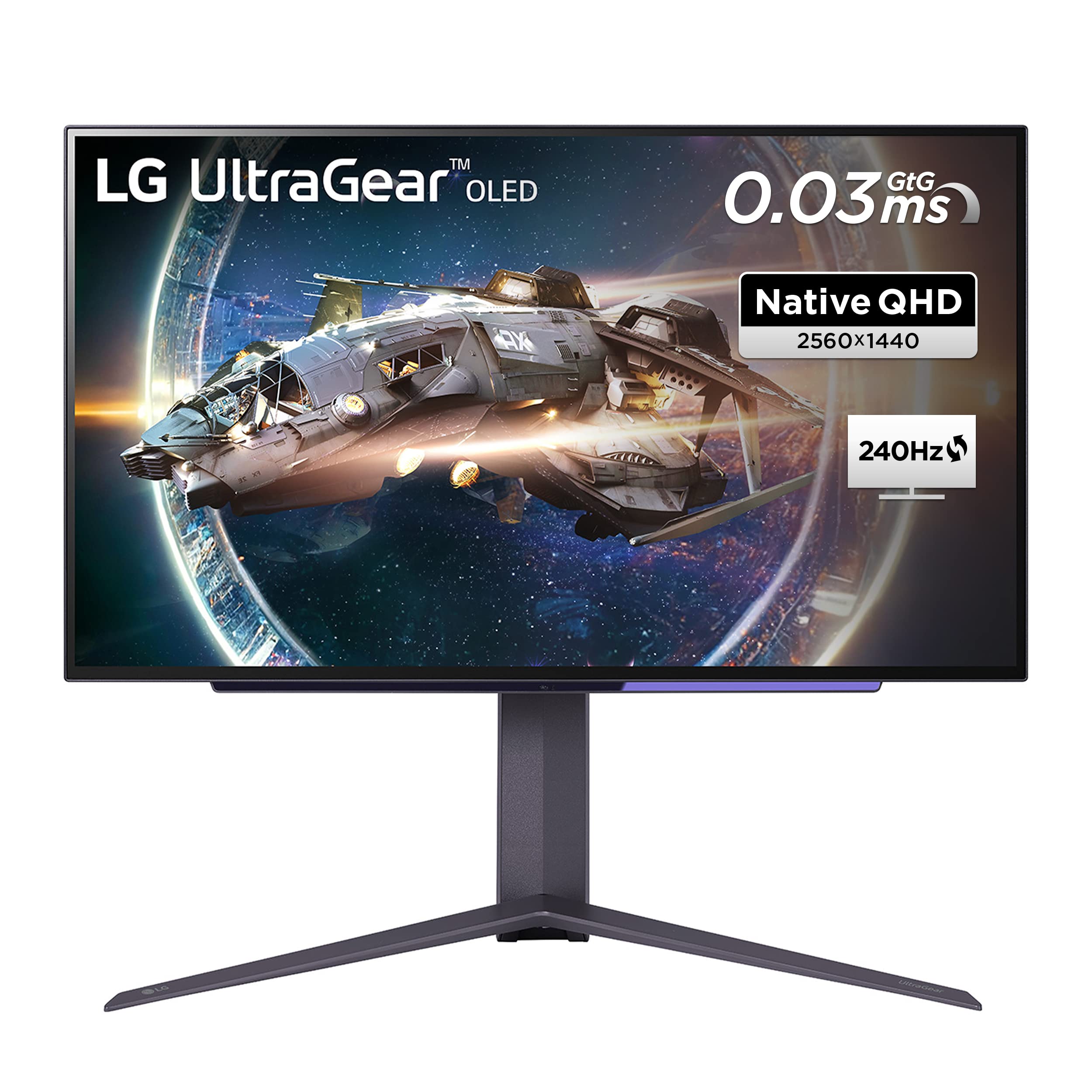 خرید از آمازون - LG Electronics 27GR95QE-B UltraGear Gaming مانیتور 27 اینچی (67.32 سانتی متر)، OLED، 2.560 x 1.440، 16:9، WQHD 1440p، 98.5% DCI-P3، HDR10، 0.03 m² ms20 ، 240 هرتز - Schwarz 27 Zoll