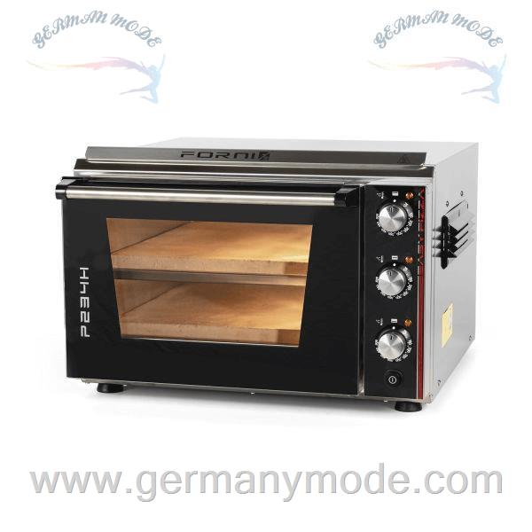 فر پیتزا برقی افه یونو ایتالیا EFFEUNO P234H 509 Extra Power Elektro Pizzaofen mit 2 Ebenen, inkl. Biscotto-Pizzastein