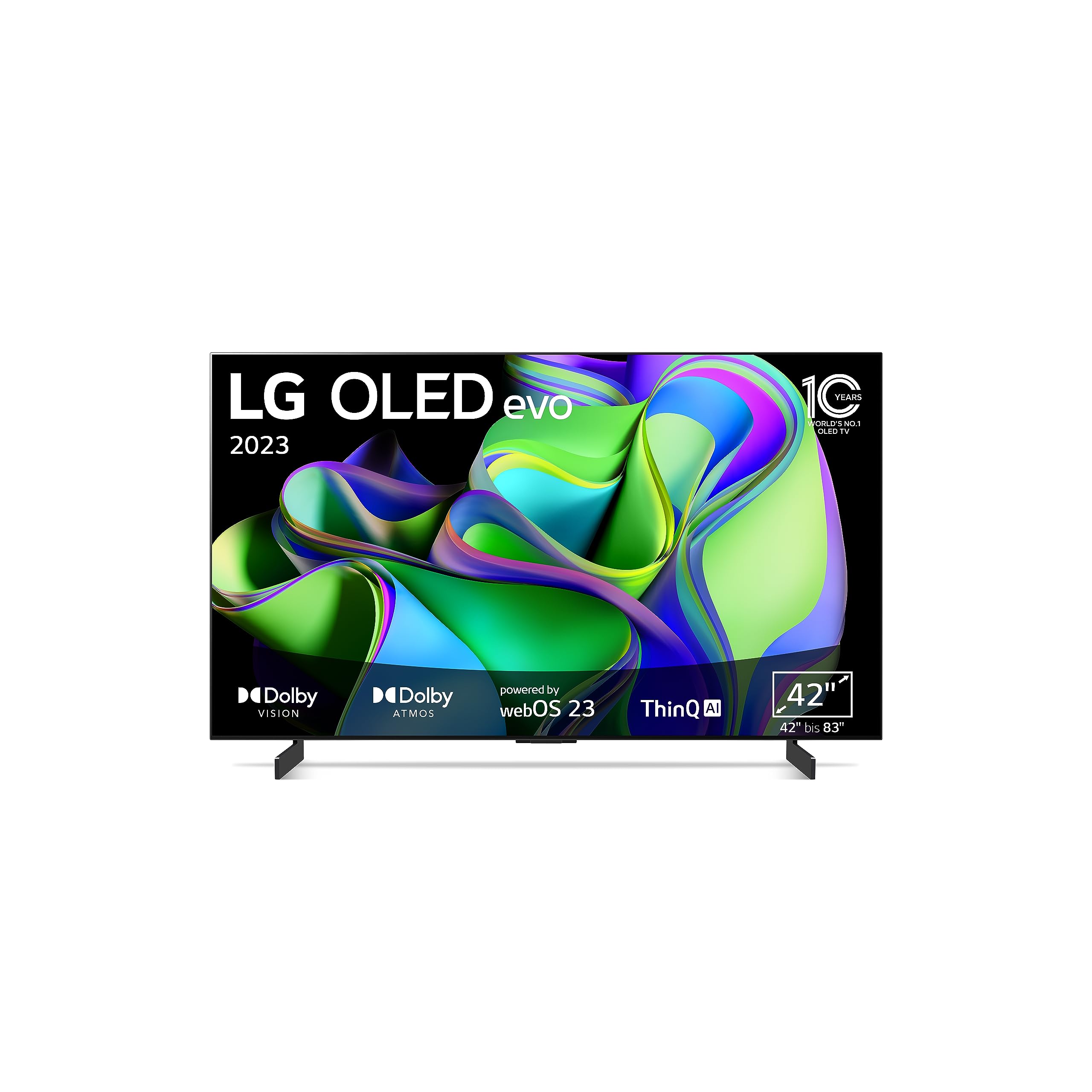 خرید از آمازون - تلویزیون OLED42C37LA ال‌جی 106 سانتی‌متر (42 اینچ) تلویزیون OLED evo (تلویزیون هوشمند، حالت فیلم‌ساز، 120 هرتز) [مدل سال 2023]