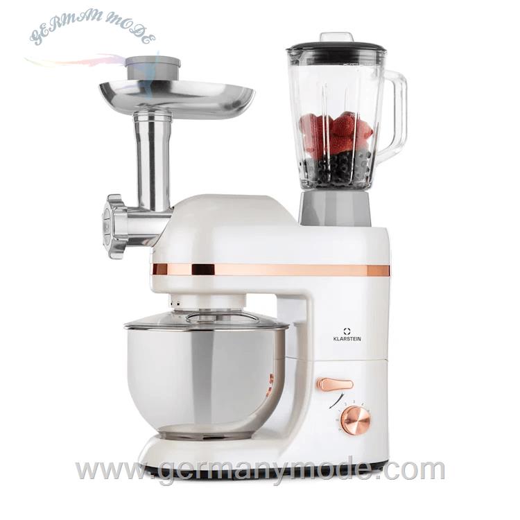 غذا ساز همه کاره کلارشتاین آلمان Klarstein Lucia Elegance Küchenmaschine Multifunktionsküchenmaschine 1300 watt Weiß