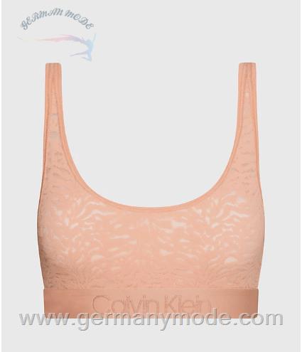 نیم تنه زنانه کلوین کلین آمریکا Calvin Klein Bralette Mit Spitze Intrinsic Stone Grey 000QF7340EFSR