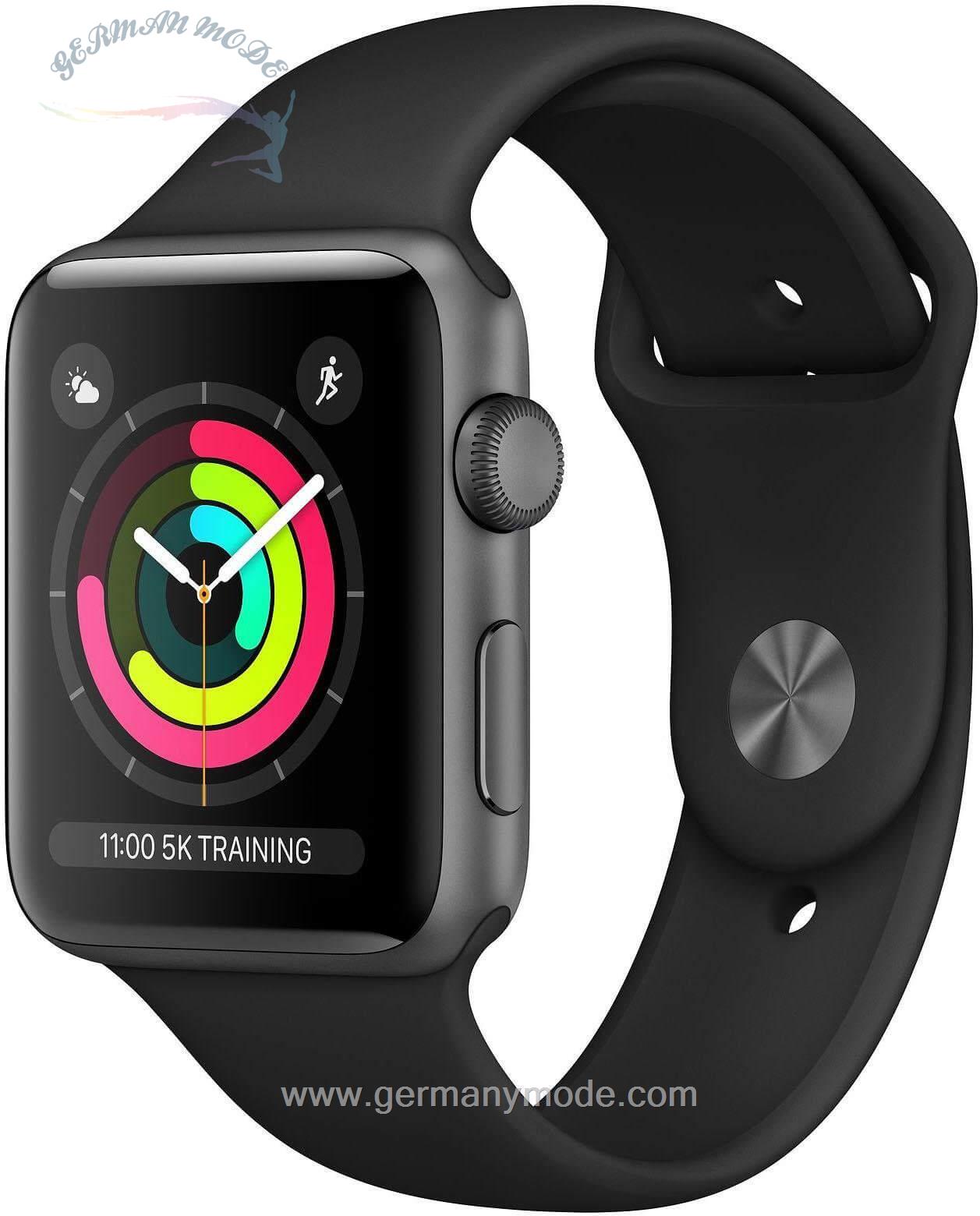 ساعت هوشمند اپل واچ آمریکا Apple Series 3 GPS Aluminiumgehäuse mit Sportarmband 42mm Watch Watch OS 5