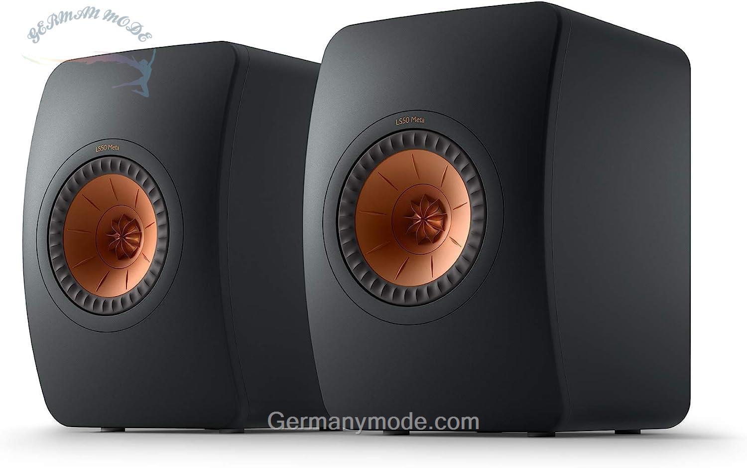 بلندگو اسپیکر متا بلندگوی قفسه‌ای متا KEF LS50 Meta مشکی کربنی، بلندگوی مانیتور | های‌فای | سینمای خانگی | 40-100 وات