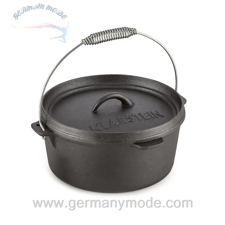قابلمه باربیکیو اجاق هلندی 4 لیتری کلارشتاین آلمان Klarstein Hotrod 45 Dutch Oven Schwarz