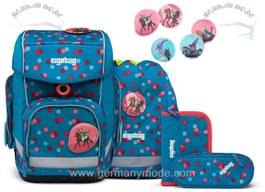 ست 5 تایی کوله پشتی مدرسه 19 لیتر کوله ورزشی جامدادی ارگوبگ ergobag Cubo Set (2023) VoltiBär