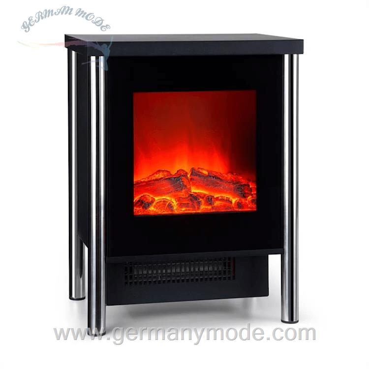 شومینه برقی پایه دار کلارشتاین آلمان Klarstein Copenhagen Elektrischer Kamin Schwarz