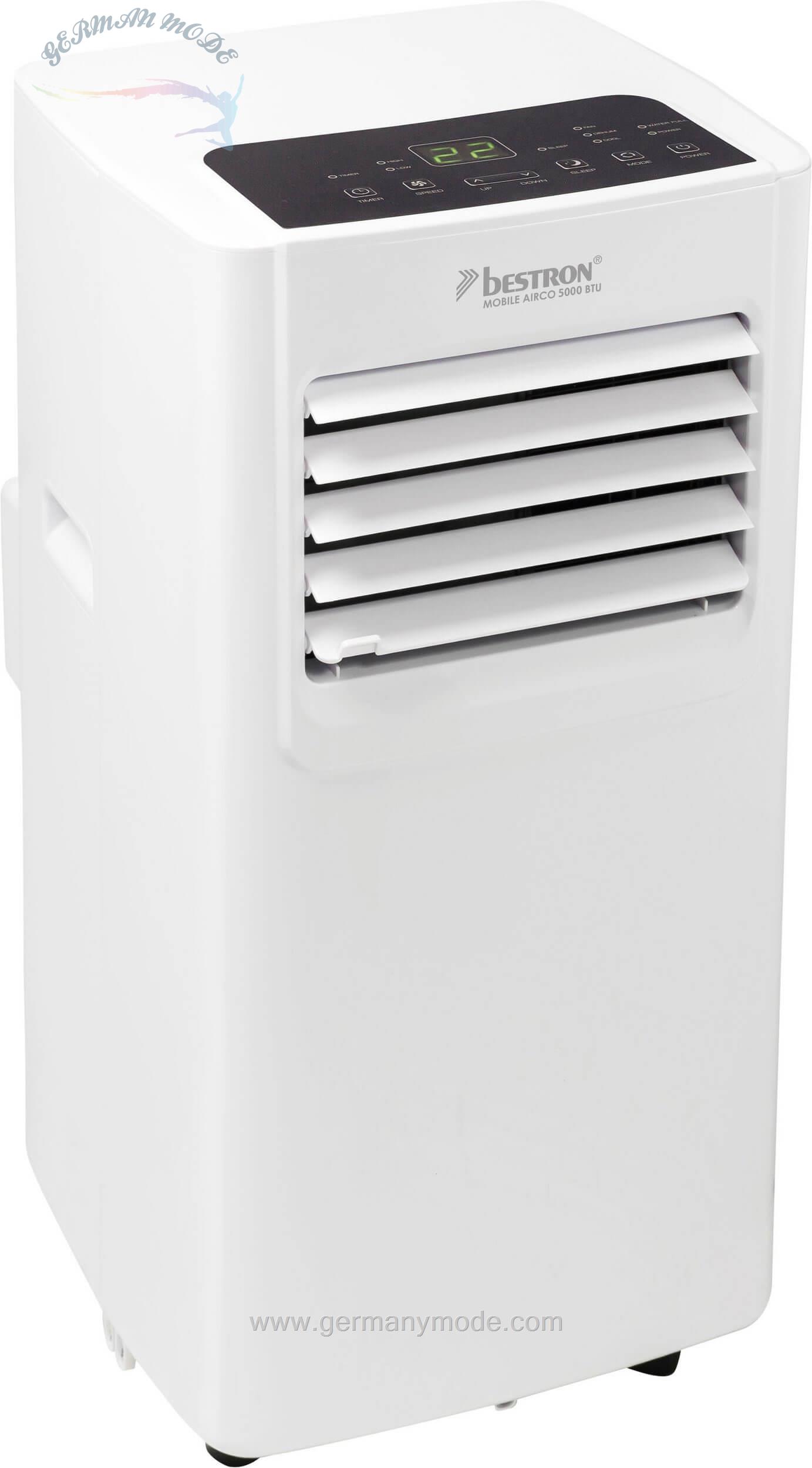 کولر گازی ایستاده با قابلیت تصفیه هوا بستران bestron Klimagerät AAC6000 -für Räume bis 24m²