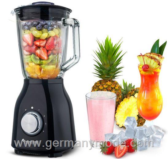 مخلوط کن اسموتی ساز توربوترونیک TurboTronic by Z-Line Standmixer mit 1,5 L Glasbehälter und 6 Edelstahl-Klingen, 1400 W S0S1E0FEI7FP2