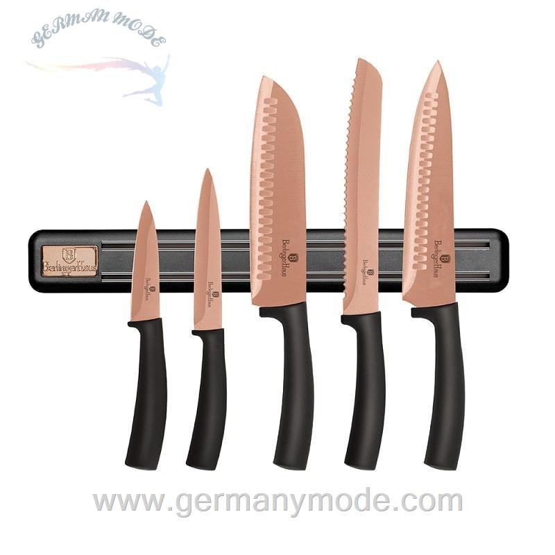 ست چاقو آشپزخانه 6 پارچه برلینگر هاوس مجارستان 6-PIECE KNIFE SET BERLINGER HAUS BH/2614 ROSE GOLD EDITION