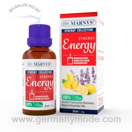 روغن طبیعی انرژی بخش اسانس پرتقال، یلانگ یلانگ، لیتسیا، لیمو مارنیس اسپانیا MARNYS Synergy Energy AE197