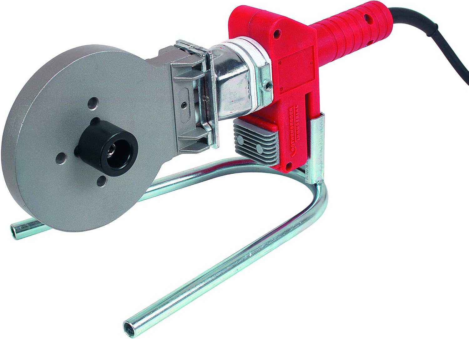 دستگاه جوش لوله صنعتی روتنبرگر آلمان Rothenberger Industrial Muffenschweißgerät با مافن‌های (75mm، 90mm، 110mm) در جعبه | دستگاه جوش برای لوله‌ها و مافن‌ها | تا دمای 279 درجه سانتی‌گراد | مدل 36063