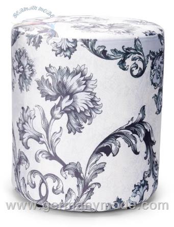 پاف گرد اسنزا هلند ESSENZA Grazie Iceblue Pouf
