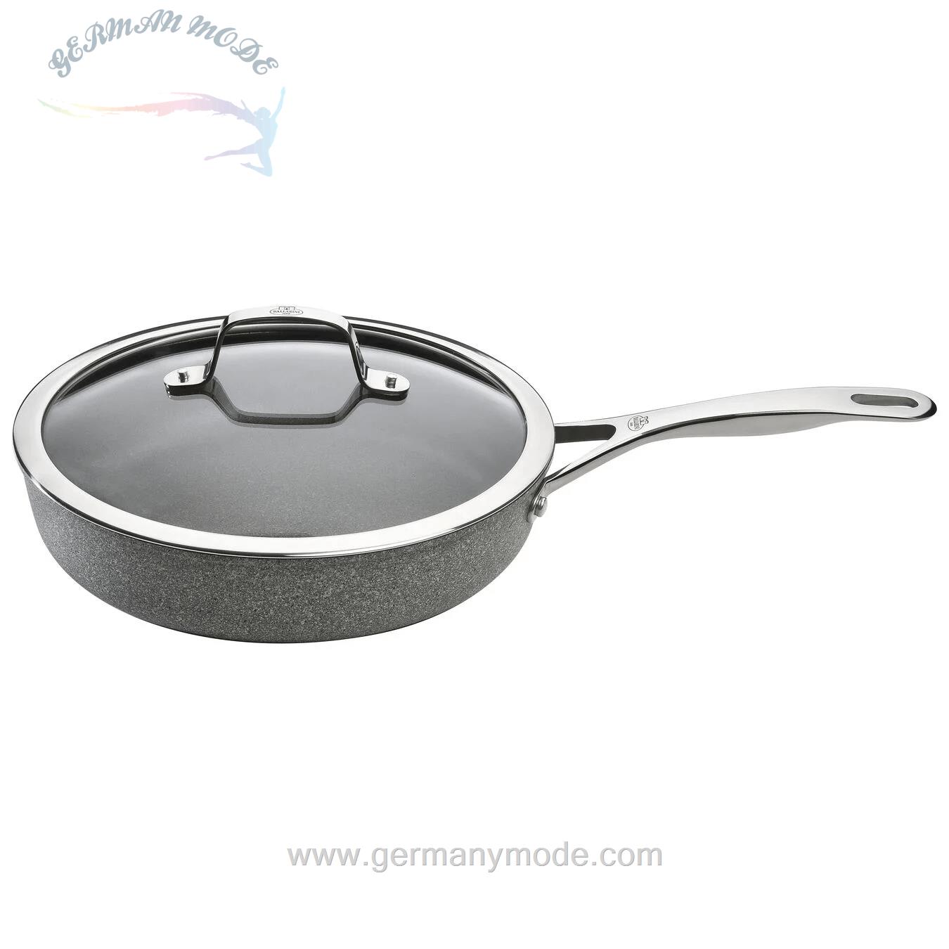 ماهیتابه درب دار بالرینی ایتالیا BALLARINI SALINA SCHMORPFANNE MIT DECKEL 28 CM- ALUMINIUM