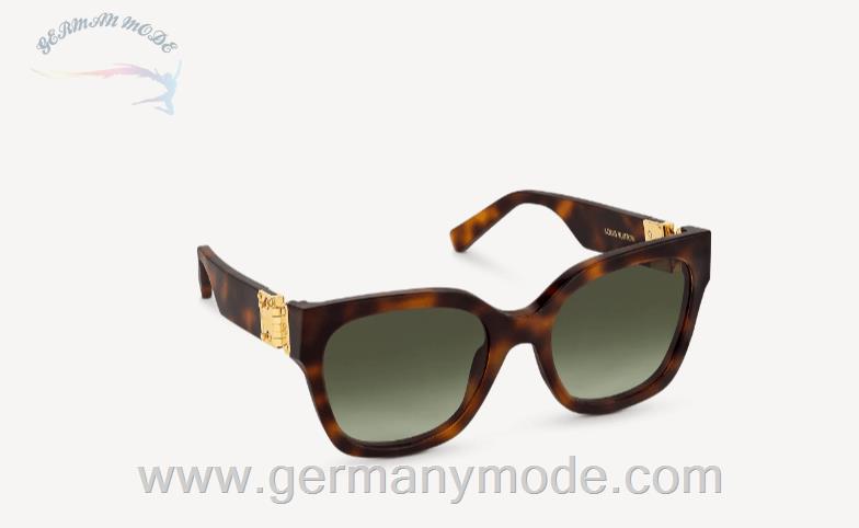 عینک آفتابی زنانه لویی ویتون فرانسه LOUIS VUITTON LV TREASURE SQUARE SONNENBRILLE Z1606W