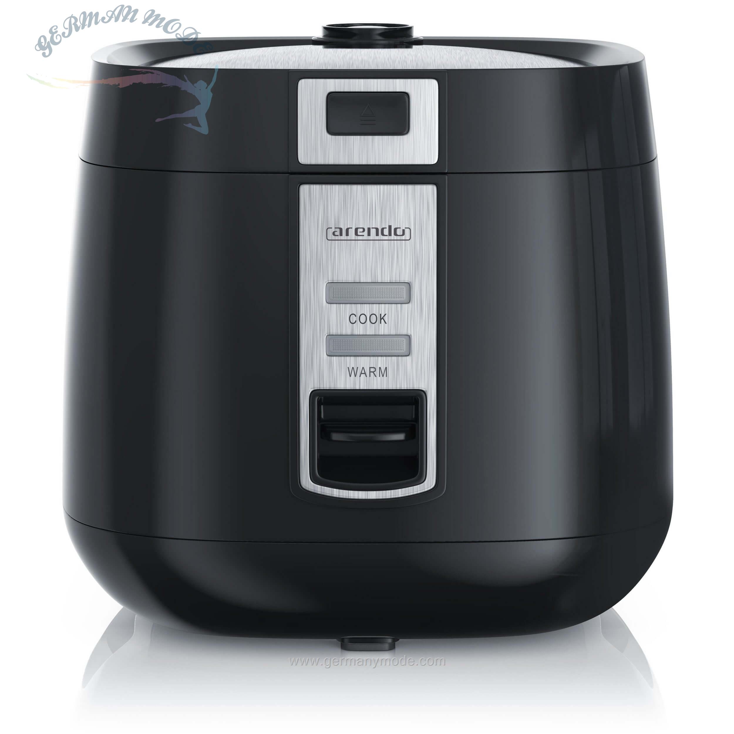 پلوپز آرندو آلمان Arendo Reiskocher- 540 W- Reiskocher mit Hitzeschutz & Dampfgareinsatz MAKI 1-4 Liter