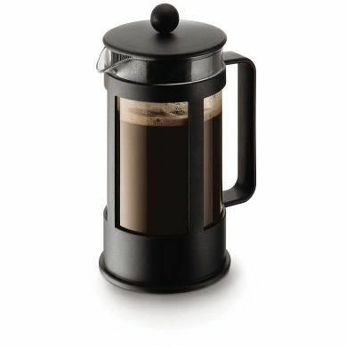 قهوه ساز فرنچ پرس Bodum 1788-01 KENYA (سیستم پرس فرانسوی، قابل شستشو در ماشین ظرفشویی، 1.0 لیتر) مشکی