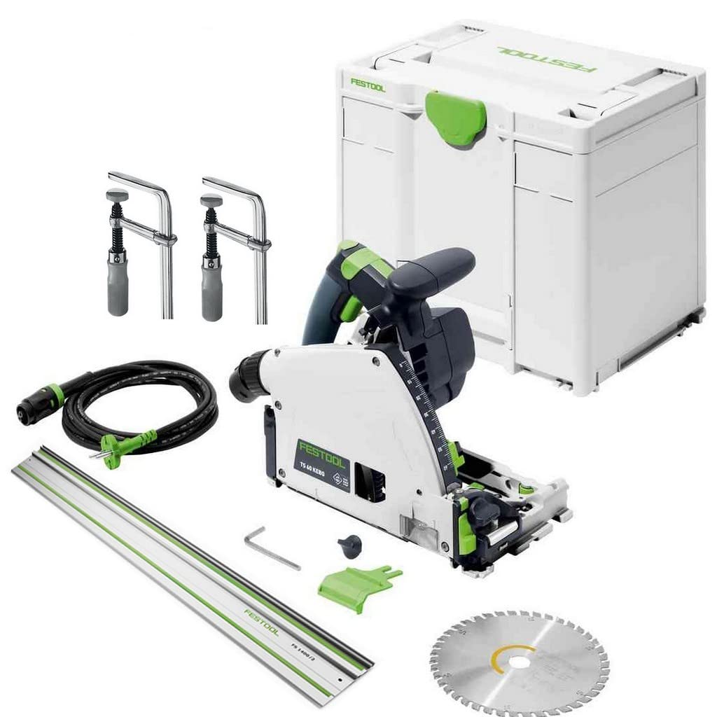 خرید از آمازون - اره غوطه ور فستول TS60 ریل راهنما KEBQ-Plus FS 1400/2 گیره پیچ FSZ120