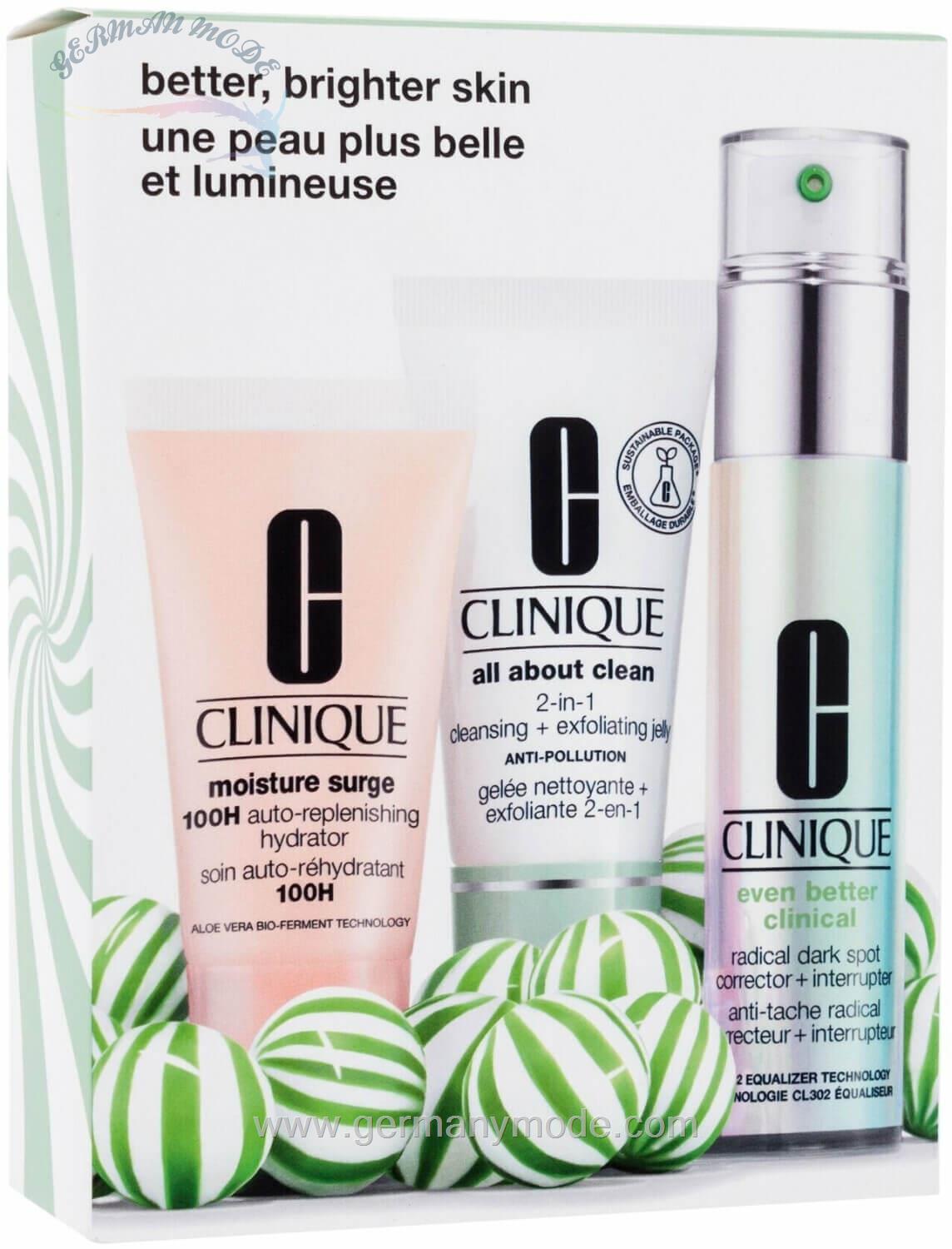 ست مراقبتی آبرسان پاک کننده اصلاح کننده لک کلینیک آمریکا Clinique Even Better Serum Clinical Set (30-30-30ml)
