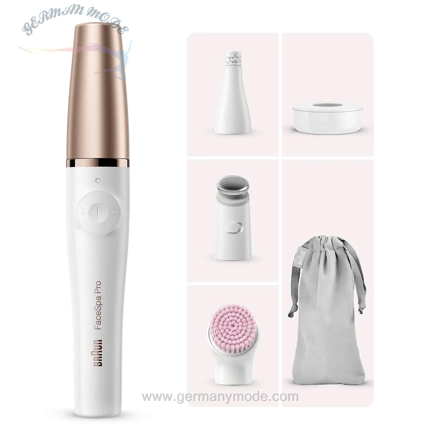 اپیلاتور و برس پاکسازی مرطوب خشک صورت براون آلمان Braun FaceSpa Pro SE912 All-in-One Beauty