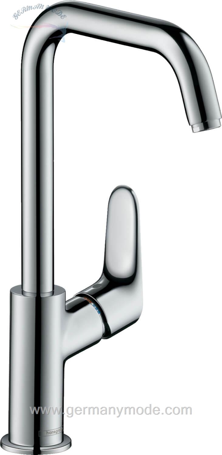 شیر مخلوط روشویی پایه بلند هانس گروهه آلمان Hansgrohe Einhebelmischer Focus 240 schwenkbar ohne Ablaufgarnitur
