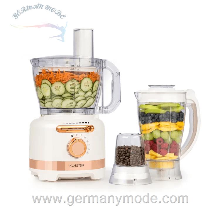 مخلوط کن خرد کن رنده برقی چندکاره کلارشتاین آلمان Klarstein Luca Multifunktionsmixer Standmixer, , Powermixer 3 Liter 1000 watt Weiß