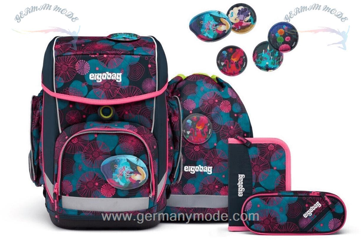 ست 5 تایی کوله پشتی مدرسه 19 لیتر کوله ورزشی جامدادی ارگوبگ ergobag Cubo Set (2023) KorallBär