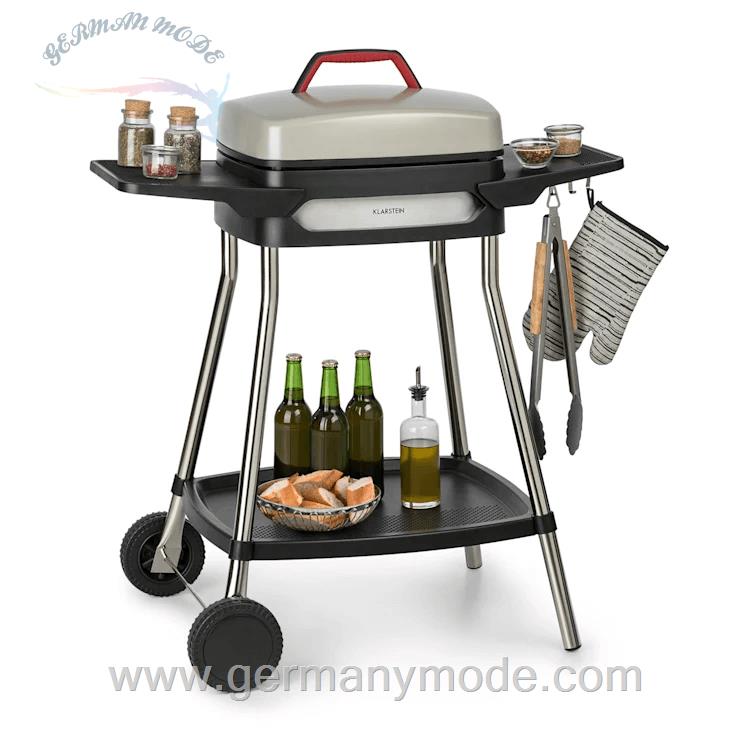 گریل باربیکیو برقی ایستاده کلارشتاین آلمان Klarstein Gatsby Elektrogrill Schwarz / Beige