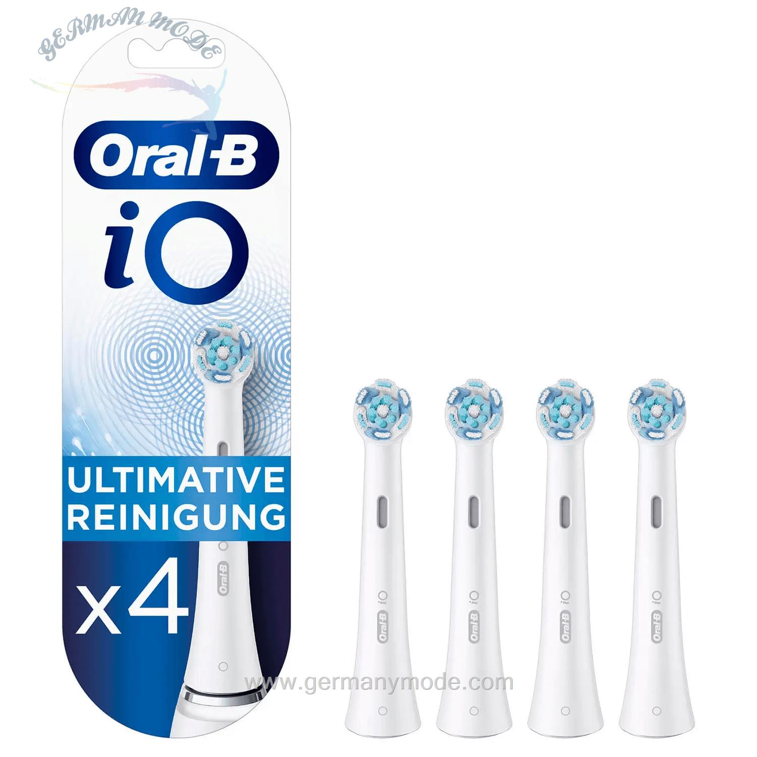 سری مسواک برقی اورال بی آمریکا Oral-B iO Aufsteckbürsten Ultimative Reinigung, weiß, 4 Stück