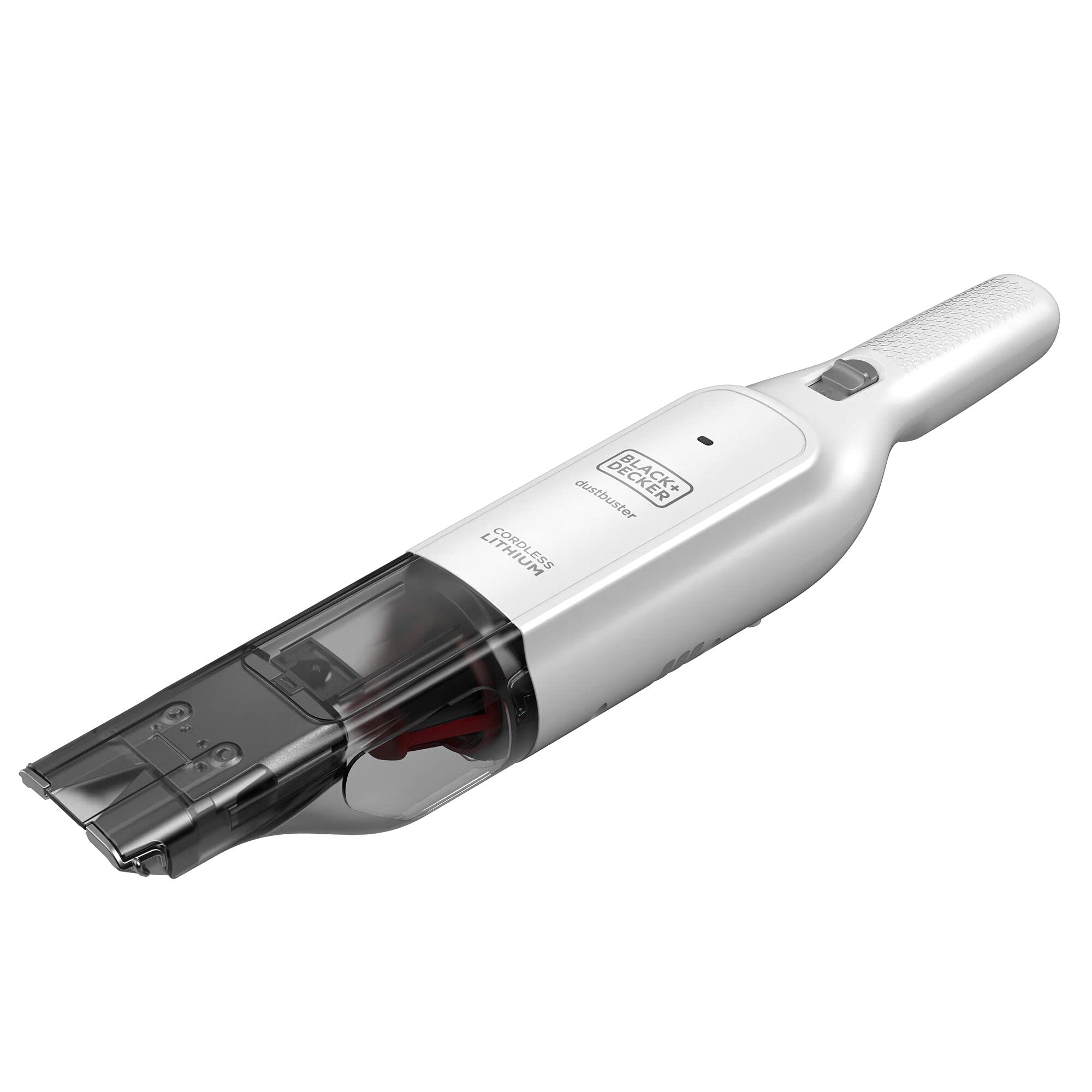 جارو شارژی بلک اند دکر آمریکا دستی بی سیم BLACK+DECKER Dustbuster Slim HLVC315B11 (12 ولت، 1.5 آمپر ساعت، بدون کیسه و شارژی، با نازل مکش یکپارچه XXL، شامل ایستگاه شارژ، نازل شکافی و برس اثاثه یا لوازم داخلی)