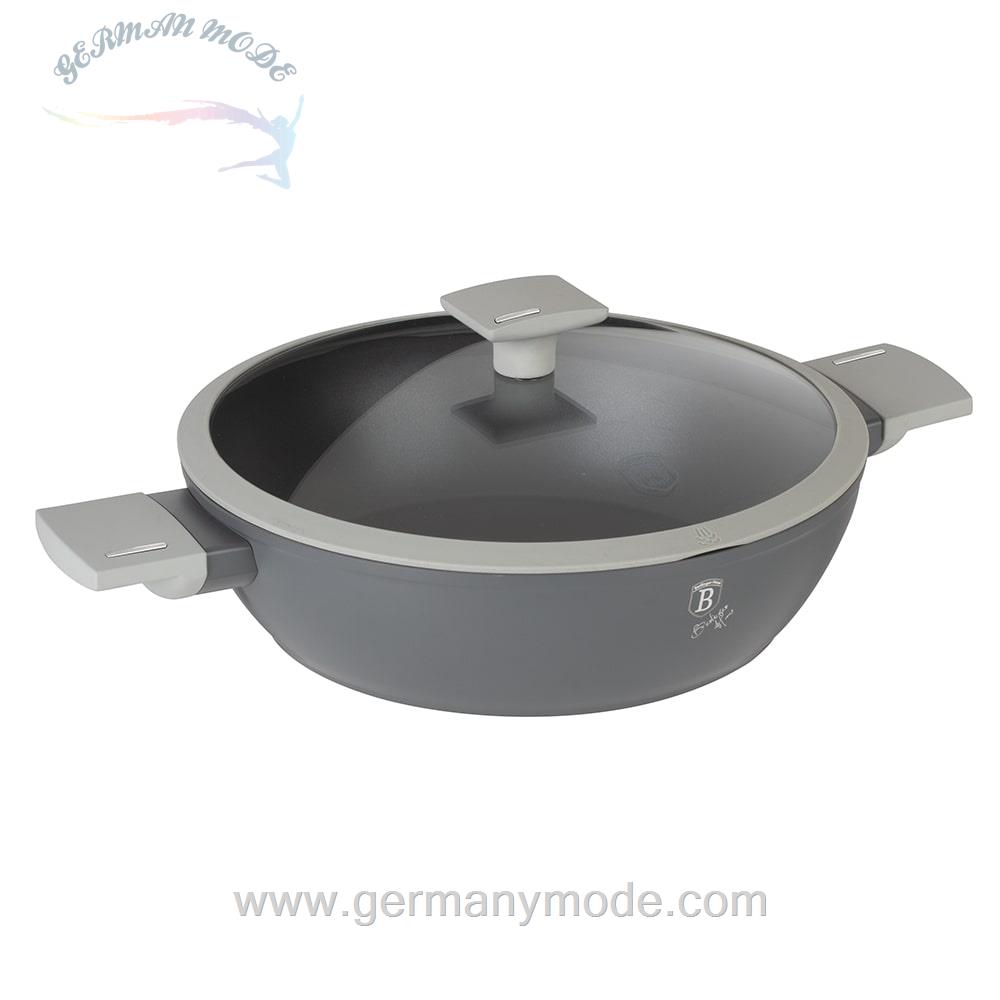 قابلمه کم عمق 28 سانت درب دار برلینگر هاوس مجارستان BerlingerHaus SHALLOW POT 28 CM BERLINGER HAUS BH-7070 ASPEN COLLECTION
