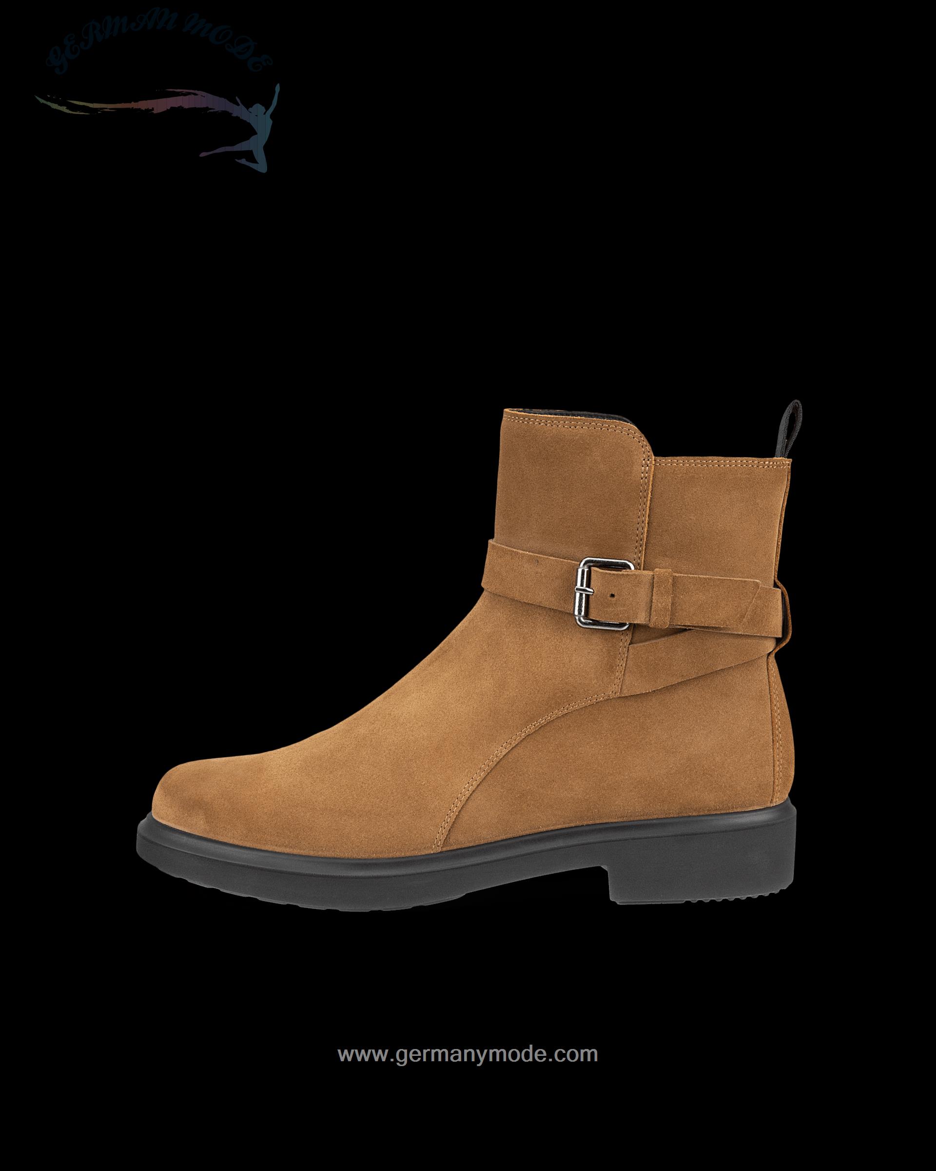 نیم بوت زنانه اکو دانمارک ECCO METROPOLE AMSTERDAM Damen Wasserdichter Lederstiefel Braun