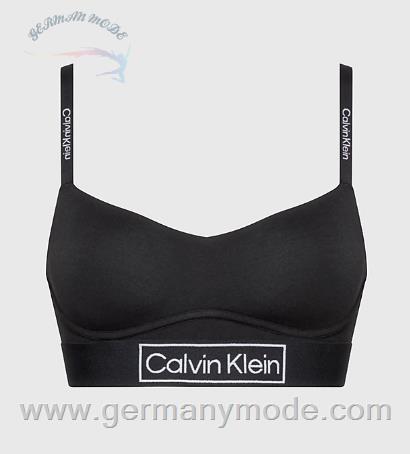 نیم تنه زنانه کلوین کلین آمریکا Calvin Klein Bralette Reimagined Heritage Black 000QF6770EUB1